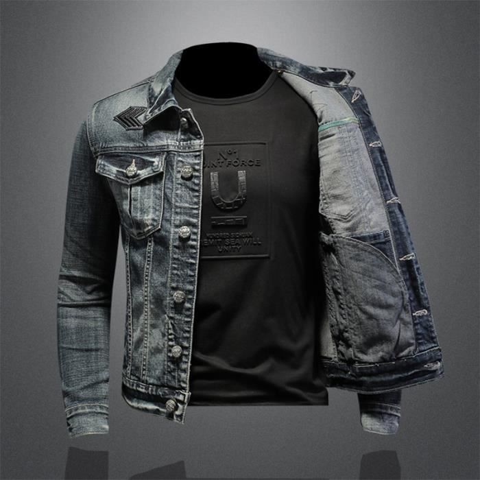 Veste Cuir Homme Mode Casual Mi Saison Col montant L che Plusieurs