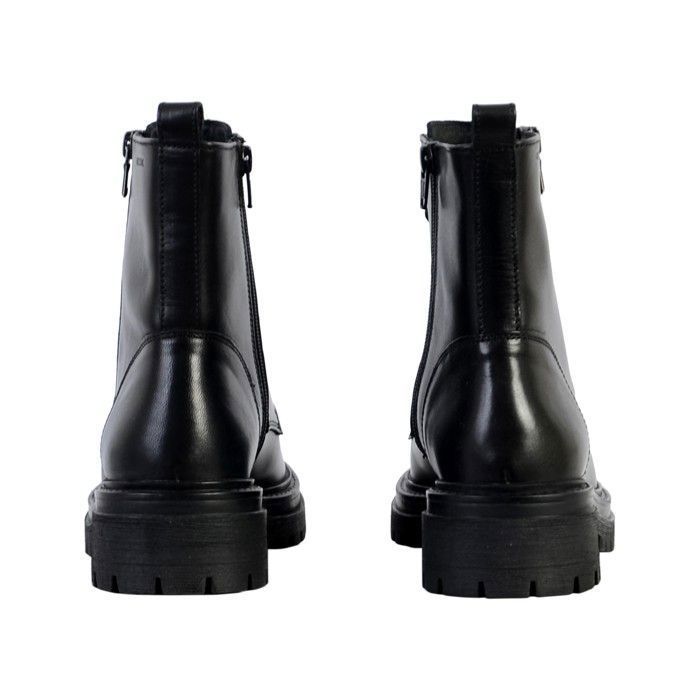 Bottines Geox Respira à Fermeture éclair Femme Taille 38 - Cuir Noir, Talon 8 Cm, Occasion TB