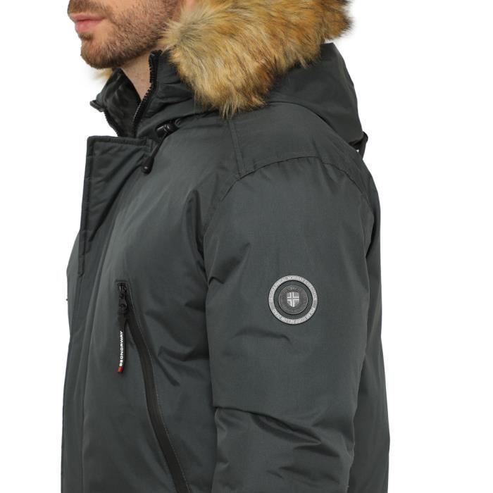 Doudoune GEOGRAPHICAL NORWAY DRIVER Gris Homme 100 Polyester Fermeture eclair Gris Cdiscount Pret a Porter