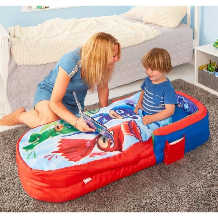 Lit gonflable d'appoint pour enfants avec sac de couchage intégré