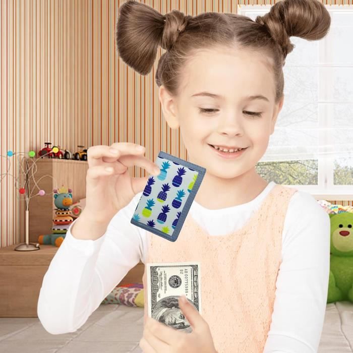 Portefeuille RFID Licorne Pour Enfants – Blocage Anti-vol, Fermeture éclair, Poches Multiples – Cadeau Mignon Et Sécurisé (11,9 X 8,1 X 1,8 Cm) - 8