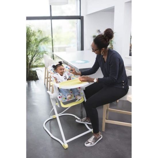 Badabulle Chaise Haute Grise Compacte Et Multipositions Pour Bebe Badabulle Chaise Haute Grise Compacte Et Multipositions Pour Bebe