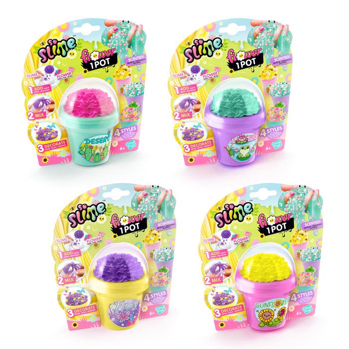 Slime Flower 1 Pot -So Slime- Canal Toys Dès 6 ans - SSC 417 - Jeux - Jouets