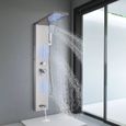Colonne de douche hydromassante LED mode eau de 5 fonctions douche de pluie cascade douche arrière eau de la baignoire avec écran-0
