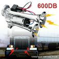 Double trompette, électrovanne électrique Super forte, klaxon à Air électrique pour voiture SUV camion camion-0