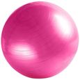 ballon de grossesse, ballon de fitness, ballon déquilibre, pilates d. 65 cm en pvc anti-éclatement (rose)-0