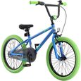 BIKESTAR | Vélo pour enfants | 20 pouces | pour garçons et filles de 6-9 ans | Edition BMX | Bleu Vert-0