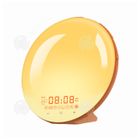 PASSIONOVA INN Eveil lumière led réveil simulateur d'aube crépuscule 2 réveils 9 sons naturels fonction snooze veilleuse réveil lumière
