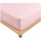 Draps Housse - PROMO LINGE - Percale - 190x140cm - Rose
