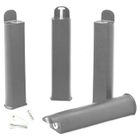 ALTOBUY PLAST - Jeu de 4 pieds 22 cm gris pour cadre à lattes