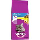 WHISKAS Croquettes au poulet - Pour chat adulte stérilisé - 14 kg