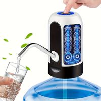 1x pompe à bouteille d'eau électrique domestique, pompe à eau potable automatique, Rechargeable par USB
