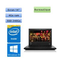 Lenovo ThinkPad L440 - Windows 10 - 2Ghz 4Go 240Go SSD - 14 - Webcam - Ordinateur Portable PC Noir