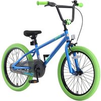 BIKESTAR | Vélo pour enfants | 20 pouces | pour garçons et filles de 6-9 ans | Edition BMX | Bleu Vert