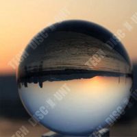 TD® Boule de Cristal 80 mm - Boule pour la Photographie - Boule Cristal Translucide Décoration Lumière Bureau Maison Verre Clair