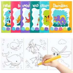 BOÎTE À COTILLON 24 Mini Livres de Coloriage pour Enfants – Dinosau
