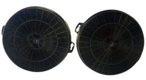 Lot De 2 Filtres à Charbon Distri+ Compatibles Hotte Beko Grundig – Réf. 12026343 / 9197060046 – Diamètre 160 Mm – Épaisseur 25 Mm