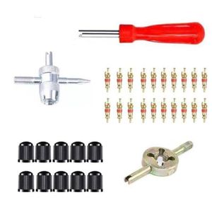 Kit D'outils Pour Valves De Pneus - Dépose Et Pose Des Cores - Marque JNNJ - Noir
