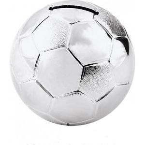 Plaqué argent football argent coin box baptême naissance cadeau de noël garçon