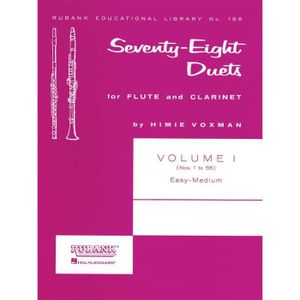 PARTITION 78 Duets for Flute and Clarinet Vol. I