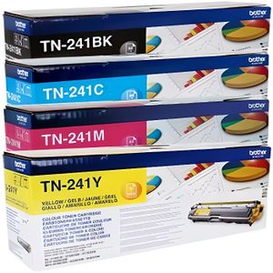 PACK CARTOUCHES BROTHER TN241 PACK 4 toners Marque d'origine