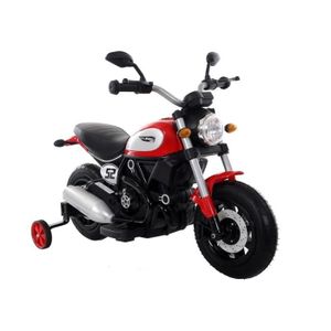 MOTO - SCOOTER Moto électrique pour enfants Scrambler Rouge, Batt