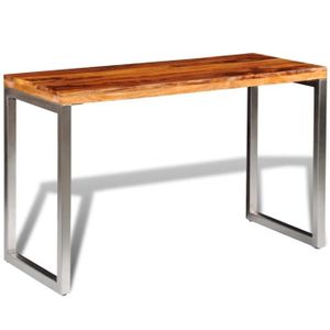 TABLE À MANGER SEULE Table de salle à manger en bois - HILILAND - Pieds