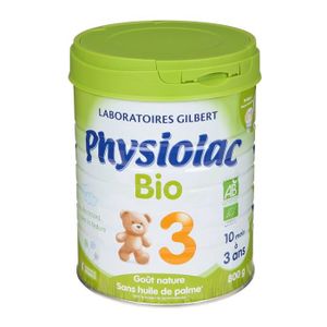 LAIT DE CROISSANCE Physiolac Bio Lait Croissance 800g