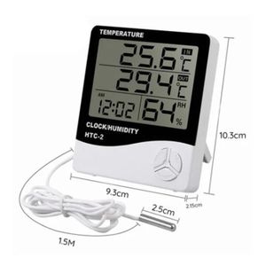 MESURE THERMIQUE SALALIS Compteur de température numérique Hygromètre numérique Thermomètre Moniteur d'humidité de la jardin thermometre