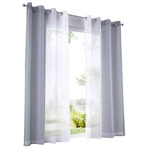 Rideaux Voilage Couleur Taupe Achat Vente Pas Cher