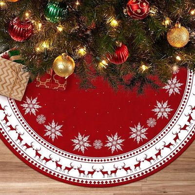 Grande Jupe De Sapin 122Cm/48In, QIANAI Couverture De Sapin De Noel Couvre Pied Sapinnoel Rond Cache Pied De Sapin De Noel Tapis Cache Piedsapin 98590533