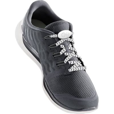 Le lacet reimagine Loopstop Lacets Autobloquant elastique revolutionnaires blanc pour bloquer et eviter les lacets defaits Blanc Cdiscount Chaussures