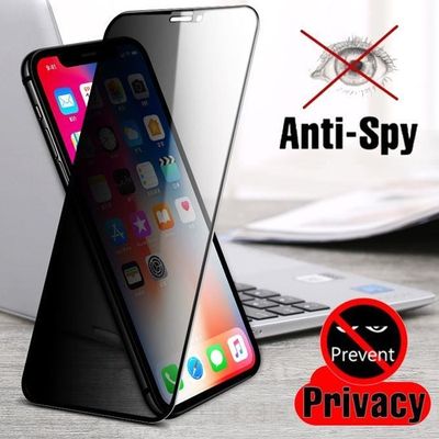Protecteur d'écran - AntechPro - iPhone 11 - Verre trempé - Anti-Espion - Résistant aux rayures