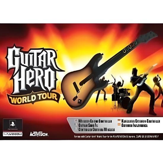 PACK GUITAR HERO WORLD TOUR (guitare + jeu) / Jeu - Cdiscount Informatique