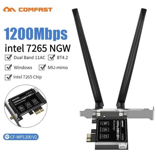 Carte Réseau WiFi/Bluetooth BCM94360CS Pour Mac - Double Bande 450/1300 Mbps, Compatible OS X 10.12+ - 3