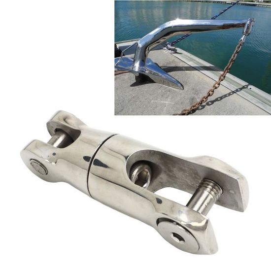 Émerillon D’ancrage En Acier Inoxydable 316 - Chaîne De Sécurité Marine, 6-8 Mm, Pour Bateau, Voile, Pêche | Connecteur Pivotant Résistant à La Corrosion