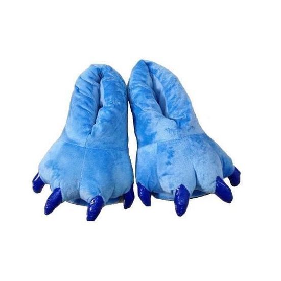 Pantoufles Monstres Pieds Géants Halloween - Vert Peau, Taille Unique, Accessoire Déguisement