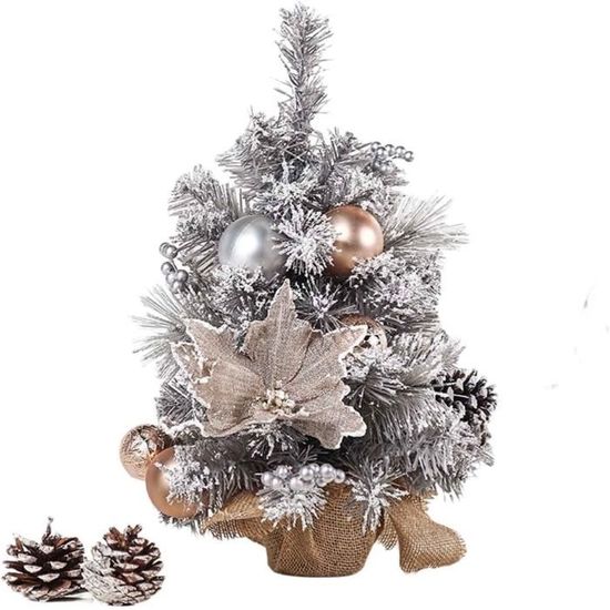 Mini Sapin De Noël De Table, Petit Sapin De Noël Artificiel De 40 Cm