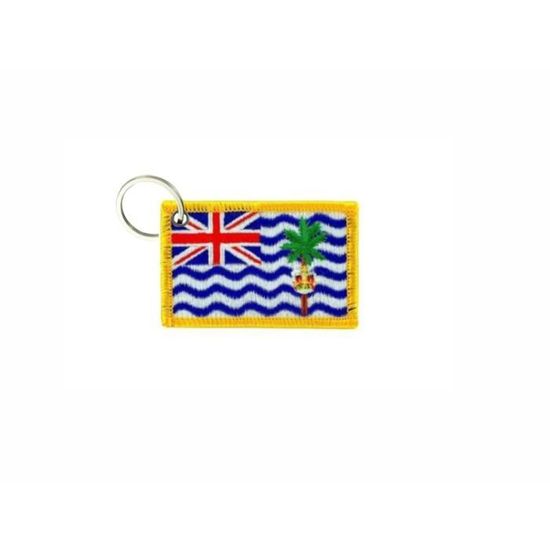 Porte-clés Brodé Patch écusson Drapeau Pôle Nord Arctique - Multicouleur | Neuf Fabriqué En France