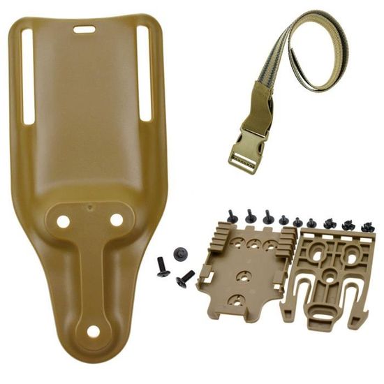 Holster De Jambe Tactique MFH – Olive, Avec Pochette Chargeur, Pour Pistolet Airsoft (main Droite)
