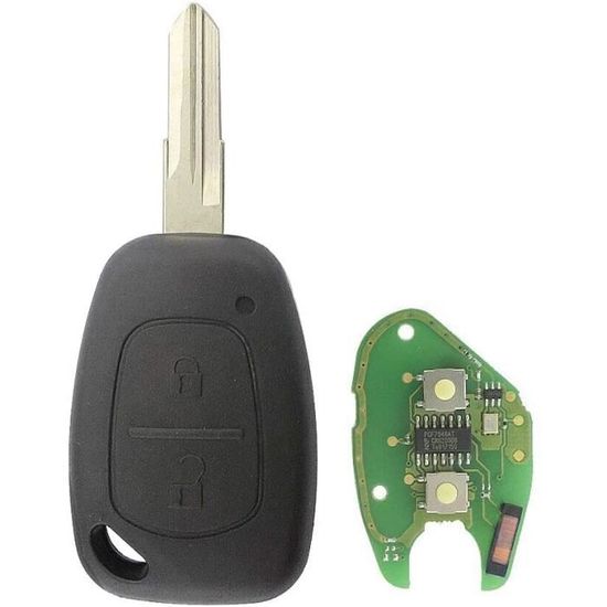 Telecommande Clé Plip Pour Dacia Sandero Duster Lodgy Logan Dokker 2 Boutons