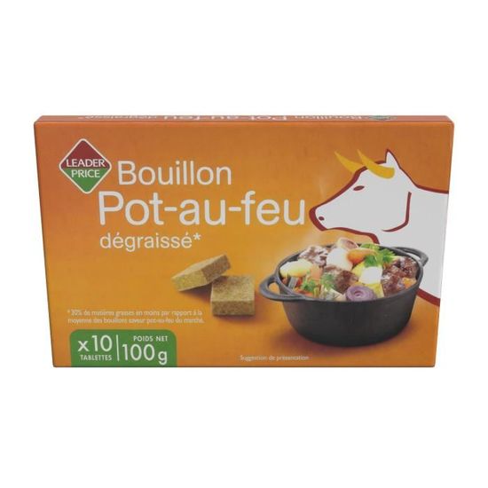 Bouillon de potaufeu dégraissé 100g Cdiscount Au quotidien