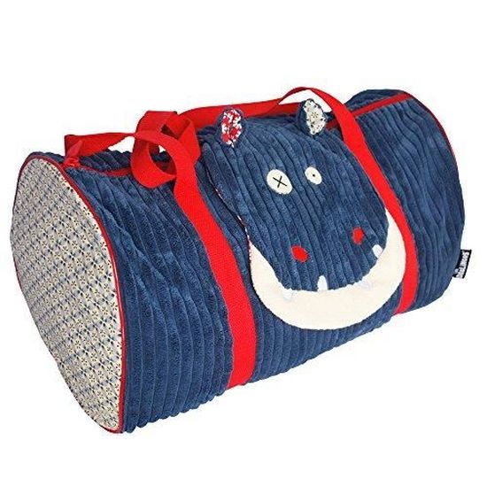 Sacs de voyage cabine enfant sans roulettes Les Déglingos Hippipos  L'Hippopotame en polyester 45 x 56 x 25 cm