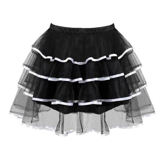 Robe Longue En Maille Plissée Et Tulle Noir - Taille Unique - Neuf Avec étiquettes
