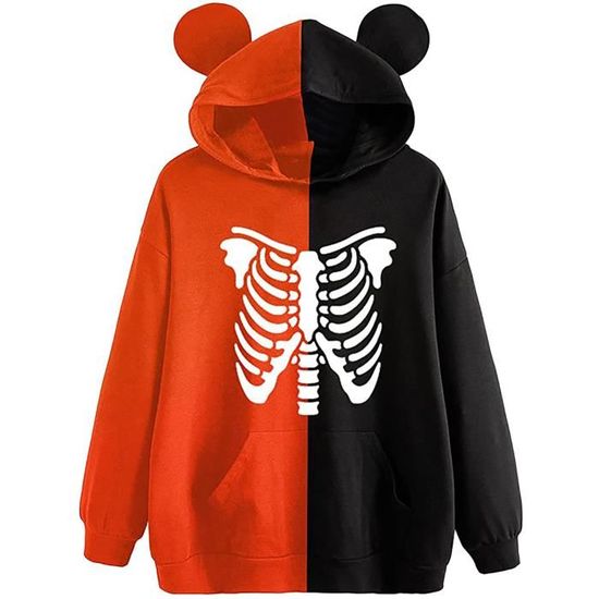 Sweat Halloween Enfant Unisexe - Manches Longues, Imprimé Fantôme, Tailles 2-12 Ans - 14