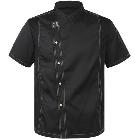 Chemise Homme Manches Courtes Motif Tête De Mort Et Rayures Bleues - Coupe Décontractée Col Cubain