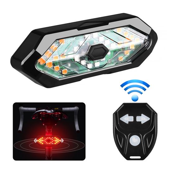 Feu Arrière Pour Bicyclette, Télécommande Sans Fil À Leds Rechargeable