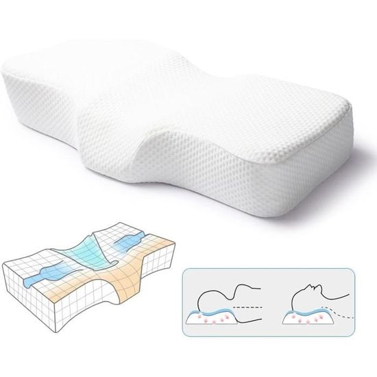 Oreiller à Mémoire de Forme Ergonomique