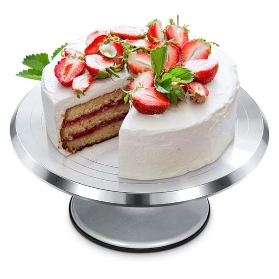 Support à Gâteau Ateco 12 Pouces – Base Fonte Et Stand Alu, Dans Boîte D’origine, Excellent état
