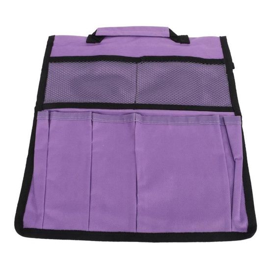 LUMOOM Organisateur De Sac à Main En Nylon Noir - 13 Compartiments Intelligents Avec Porte-Clés Et Fermeture Éclair